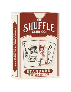 Baraja de Juego Vintage Western Shuffle Club Co - Cartas Personalizadas