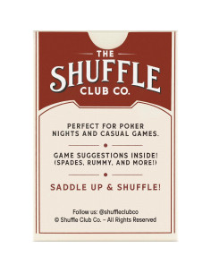 Baraja de Juego Vintage Western Shuffle Club Co - Cartas Personalizadas 2