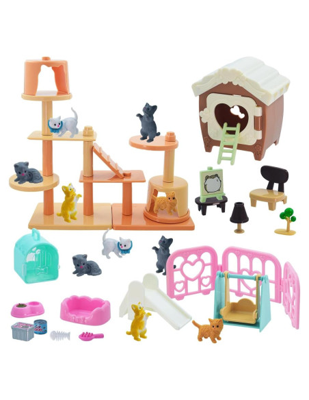 Juego de Imaginación para Niños Iselyn - 48 Piezas de Gato Juego de Imaginación para Niños Iselyn - 48 Piezas de Gato
