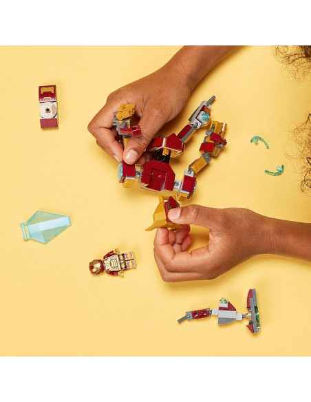 LEGO Marvel Mech de Iron Man 76203 - 130 Piezas, 7 Años+ LEGO Marvel Mech de Iron Man 76203 - 130 Piezas, 7 Años+