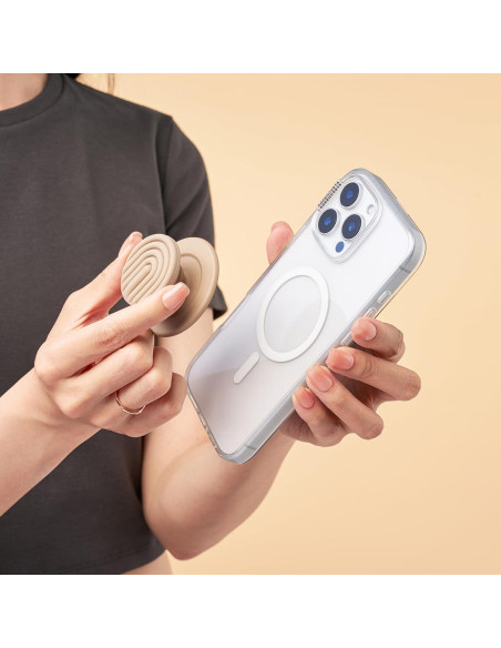 PopSockets Agarre Magnético para Teléfono MagSafe Latte