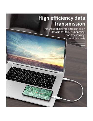 Adaptador Lightning a Micro USB 3 Pack Kefiany - Carga y Sincronización