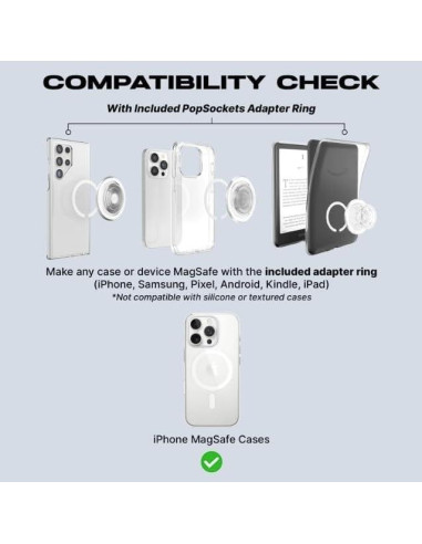 PopSockets Agarre Magnético para Teléfono MagSafe Latte