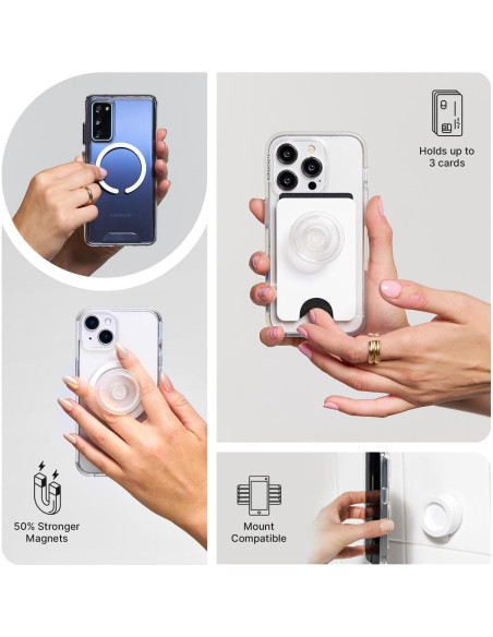 PopSockets Agarre Magnético para Teléfono MagSafe Latte