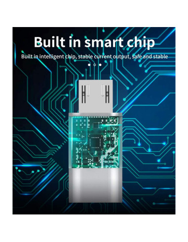 Adaptador Lightning a Micro USB 3 Pack Kefiany - Carga y Sincronización