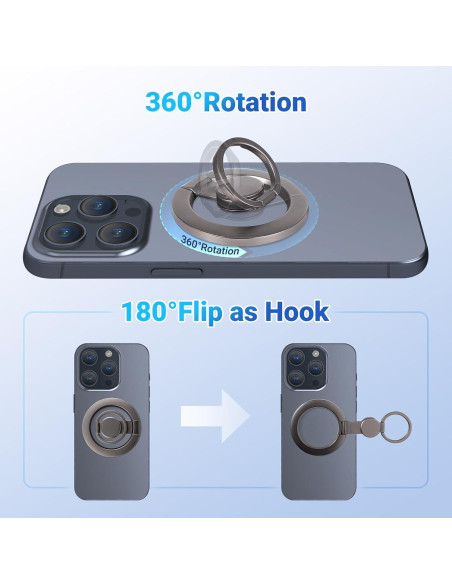 Soporte Magnético para Teléfono GZ LW, Agarre Largo, Compatible iPhone 12-17