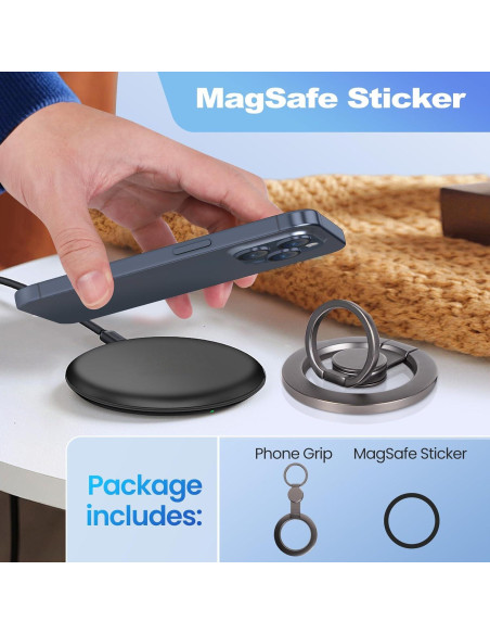 Soporte Magnético para Teléfono GZ LW, Agarre Largo, Compatible iPhone 12-17