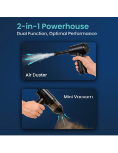 Soplador de Aire Eléctrico CLEANNINJA 100,000 RPM 5 Velocidades 2