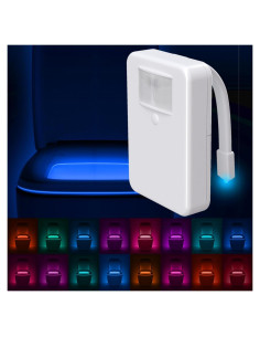 Luz de Inodoro LumiLux LED 16 Colores con Sensor de Movimiento