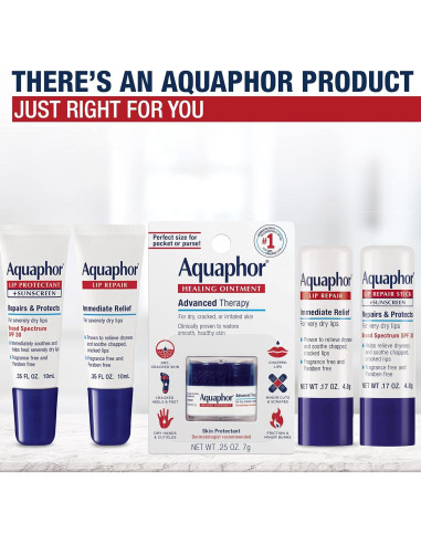 Bálsamo Labial Aquaphor Hidratante Sin Fragancia 4.8g x 4
