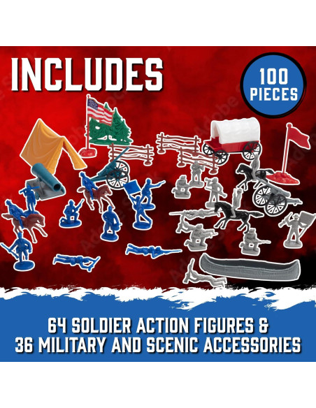 Juego de figuras de acción Guerra Civil SCS Direct - 100 piezas Juego de figuras de acción Guerra Civil SCS Direct - 100 piezas