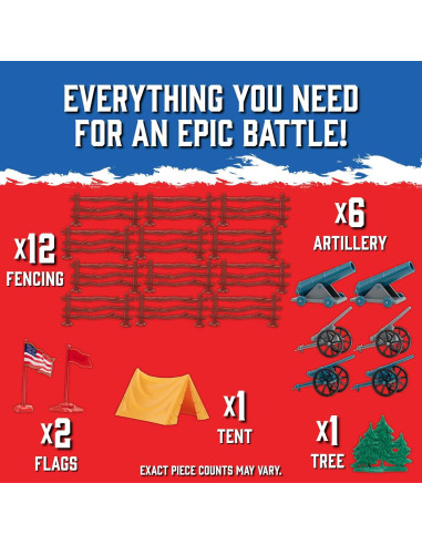 Juego de figuras de acción Guerra Civil SCS Direct - 100 piezas