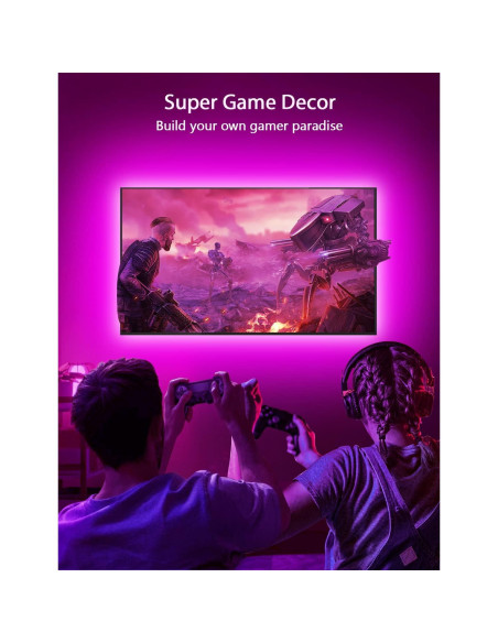 Tira de luces LED RGB MATICOD 3m USB para TV 32-43" Tira de luces LED RGB MATICOD 3m USB para TV 32-43"