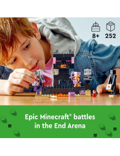 LEGO Minecraft La Arena Final 21242, Juguete de Batalla 8+ 2