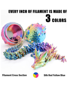 Filamento PLA 1.75mm OVV3D Tri-color Seda 1kg 2
