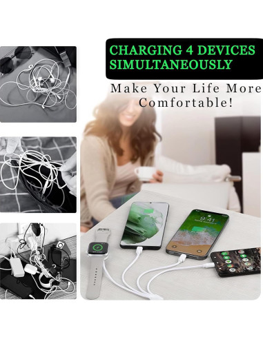 Cable de Carga 4 en 1 Shenzhen Weichuangheng 1m Rápido