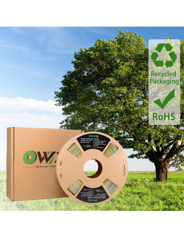 Filamento PLA 1.75mm OVV3D Tri-color Seda 1kg
