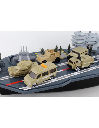 Portaaviones Daron BP96243 83.8 cm con 3 Aviones y 19 Piezas