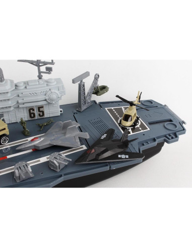 Portaaviones Daron BP96243 83.8 cm con 3 Aviones y 19 Piezas