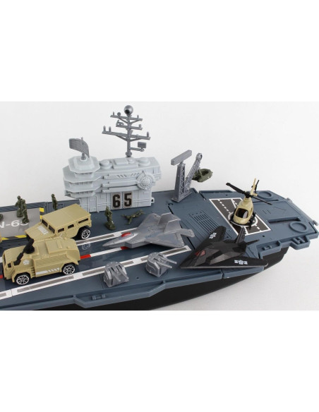 Portaaviones Daron BP96243 83.8 cm con 3 Aviones y 19 Piezas