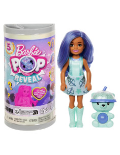 Muñeca Barbie Chelsea Pop Reveal Bubble Tea con 5 Sorprensas