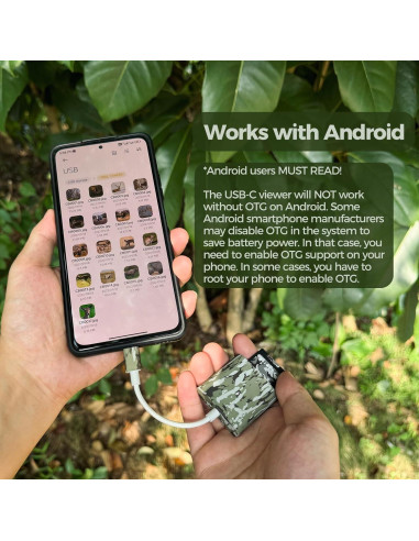 Visor de Cámara de Sendero Cabor USB-C para iPhone y Android