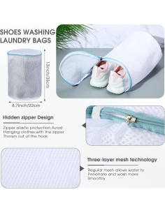 Kit de Lavado de Zapatos 24 Piezas FoldTier - Bolsas y Cepillos 2