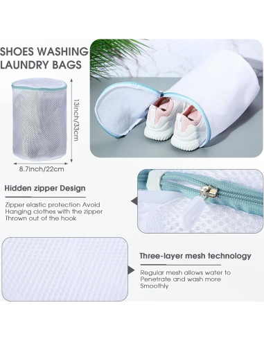 Kit de Lavado de Zapatos 24 Piezas FoldTier - Bolsas y Cepillos