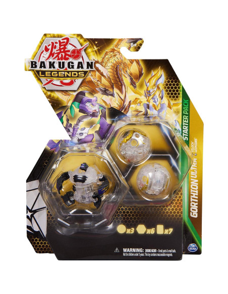 Paquete Inicial Bakugan Legends 3-Pack Sairus Ultra 15g