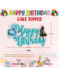 Adorno de Pastel de Cumpleaños Raya y el Último Dragón 2