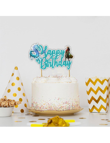 Adorno de Pastel de Cumpleaños Raya y el Último Dragón