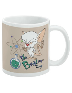 Taza de Cerámica Pinky y el Cerebro 311ml Blanca