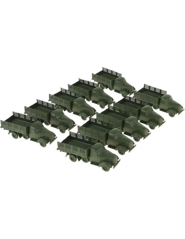 10 Piezas Camiones de Juguete LoveinDIY Accesorios Verde