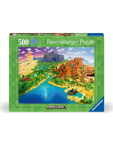 Rompecabezas Ravensburger Minecraft 500 Piezas - Calidad Premium Rompecabezas Ravensburger Minecraft 500 Piezas - Calidad Premium