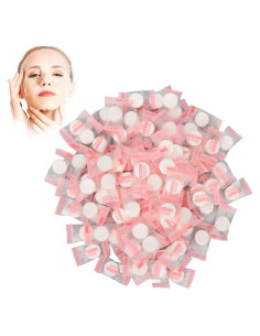 100 Máscaras Faciales Comprimidas Sonew de Algodón Puro