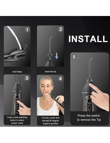 Puntas de Reemplazo para Irrigador Bucal Nicwell Oralfree - 4 Unidades