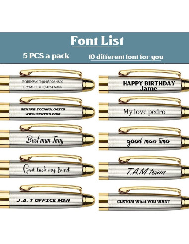 Conjunto de bolígrafos de lujo Ancolo - Personalizados 5PCS