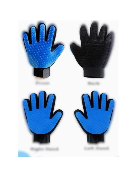 Guante de Aseo para Mascotas Genérico Azul - 2 Piezas