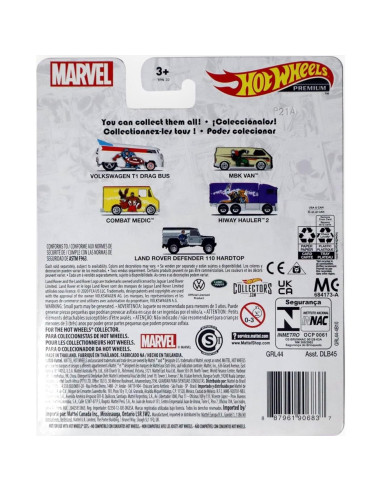 Hot Wheels Volkswagen T1 Drag Bus Capitán América 1/5