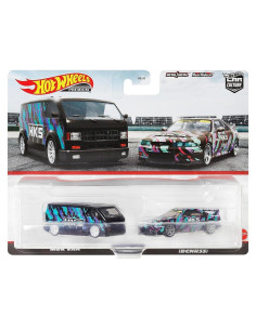 Hot Wheels 2-Pack Nissan Skyline GT-R BCNR33 y MBK Van