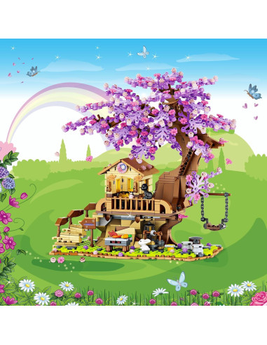 Set de Construcción Casa del Árbol STCD 880 Piezas con LED