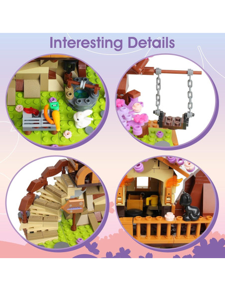 Set de Construcción Casa del Árbol STCD 880 Piezas con LED