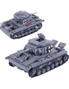 Bloques de Construcción Tanque Panzer IV TEYSHA 593 Piezas 2