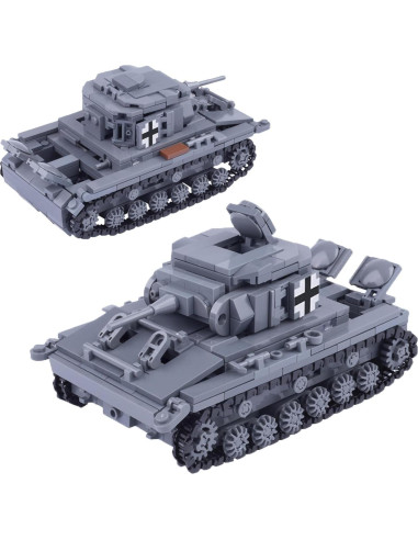 Bloques de Construcción Tanque Panzer IV TEYSHA 593 Piezas
