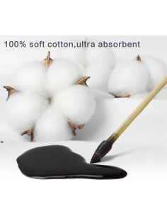 500 Bastones de Limpieza de Algodón 15.24 cm Point-Ring 2