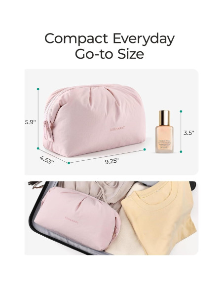 Bolsa de Maquillaje BAGSMART Rosa 17.9x8.8x11.4 cm