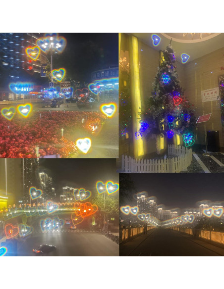 Gafas de Sol Corazón UV400 para Fiesta Rave - Unisex