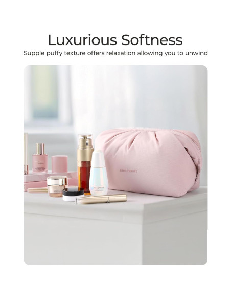 Bolsa de Maquillaje BAGSMART Rosa 17.9x8.8x11.4 cm