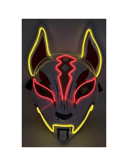 Máscara LED Zorro Fortnite Drift - Cosplay Brillante 17cm