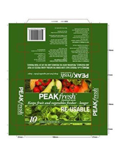 Bolsas Reutilizables Peak Fresh 30.5x40.6 cm - Juego de 10 2